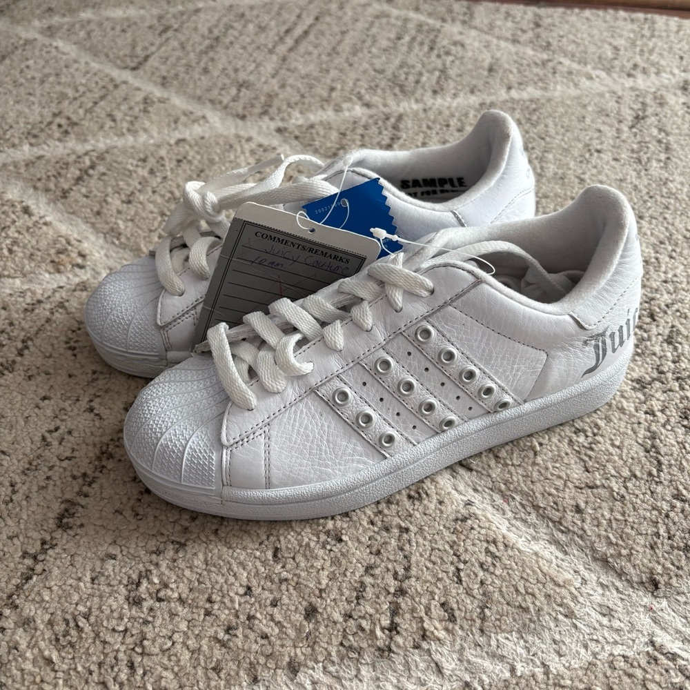 Adidas Superstar “Juicy Couture” White Women's Size 5 “Sample” 2005 NEW
